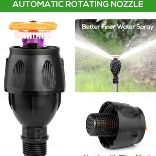 Rotating Tripod Sprinkler, 360 Degree Rotating Tripod Sprinkler, Garden Watering Irrigation System Tripod Automatic Rotating Sprinkler