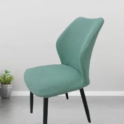 Round Seat Cover Curved Back Chair Covers Thickened Dining Chair Slipcover Stretch Seat Cover Washable Chair Protector for Dining Room Hotel Restauran