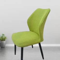 Round Seat Cover Curved Back Chair Covers Thickened Dining Chair Slipcover Stretch Seat Cover Washable Chair Protector for Dining Room Hotel Restauran