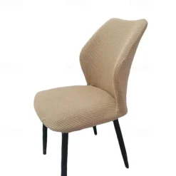 Round Seat Cover Curved Back Chair Covers Thickened Dining Chair Slipcover Stretch Seat Cover Washable Chair Protector for Dining Room Hotel Restauran