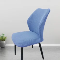 Round Seat Cover Curved Back Chair Covers Thickened Dining Chair Slipcover Stretch Seat Cover Washable Chair Protector for Dining Room Hotel Restauran