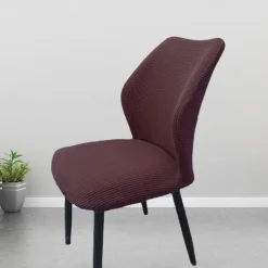 Round Seat Cover Curved Back Chair Covers Thickened Dining Chair Slipcover Stretch Seat Cover Washable Chair Protector for Dining Room Hotel Restauran
