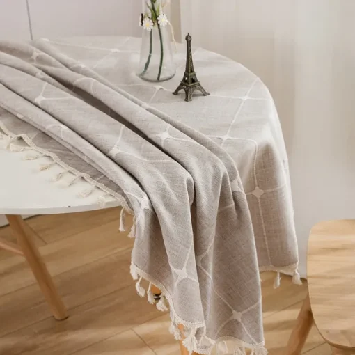 Round Tablecloths Elegant and Durable Table Covers Perfect for Dining and Kitchen Tables Ideal for Everyday Use or Special Occasions