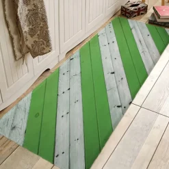 Rug Runner Colour Stripe Floor Mat Door Mat Hallway Carpets Area Rugs Washable for Bedroom Living Room Kitchen Bathroom Anti-Slip Floor Mats Wood lines