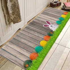 Rug Runner Colour Stripe Floor Mat Door Mat Hallway Carpets Area Rugs Washable for Bedroom Living Room Kitchen Bathroom Anti-Slip Floor Mats Wood lines