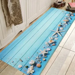 Rug Runner Colour Stripe Floor Mat Door Mat Hallway Carpets Area Rugs Washable for Bedroom Living Room Kitchen Bathroom Anti-Slip Floor Mats Wood lines