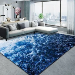 Rug Seawater Floor Mat Anti-Slip Door Mat Hallway Carpets Area Rugs Washable for Bedroom Living Room Kitchen Bathroom