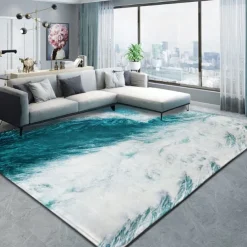 Rug Seawater Floor Mat Anti-Slip Door Mat Hallway Carpets Area Rugs Washable for Bedroom Living Room Kitchen Bathroom