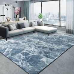 Rug Seawater Floor Mat Anti-Slip Door Mat Hallway Carpets Area Rugs Washable for Bedroom Living Room Kitchen Bathroom