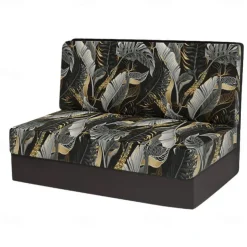 Rv Dinette Cushion Covers Printed Milk Silk All-Season Stretch RV Cushion Cover - Camping Van Seat and Sofa Slipcover for Comfortable and Durable Protection