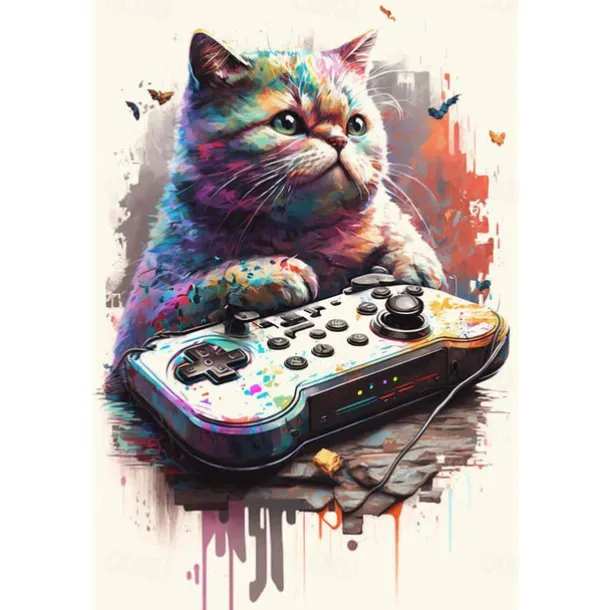 80s 90s Wall Art Colorful Neon Gamer Controller Canvas Poster Fantasy Earphones Esports Gaming Wall Art Painting For Kawaii Room Decor