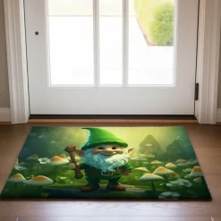 Saint Patrick's Day Doormat Floor Mats Washable Rugs Kitchen Mat Non-Slip Oil Proof Rug Gnome Indoor Outdoor Mat Bedroom Decor Bathroom Mat Entrance Rug
