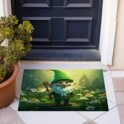 Saint Patrick's Day Doormat Floor Mats Washable Rugs Kitchen Mat Non-Slip Oil Proof Rug Gnome Indoor Outdoor Mat Bedroom Decor Bathroom Mat Entrance Rug