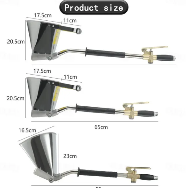 Sand Mortar Spray Gun Wall Gray Shovel Cement Sprayer Gun Wall Painting Concrete Sprayer Tool 65/75cm