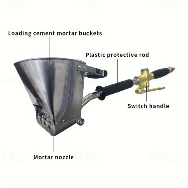 Sand Mortar Spray Gun Wall Gray Shovel Cement Sprayer Gun Wall Painting Concrete Sprayer Tool 65/75cm