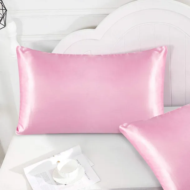 Satin Envelope Zipperless Pillowcase Simulated Silk Cold Feeling Pillowcase Pillow Cover