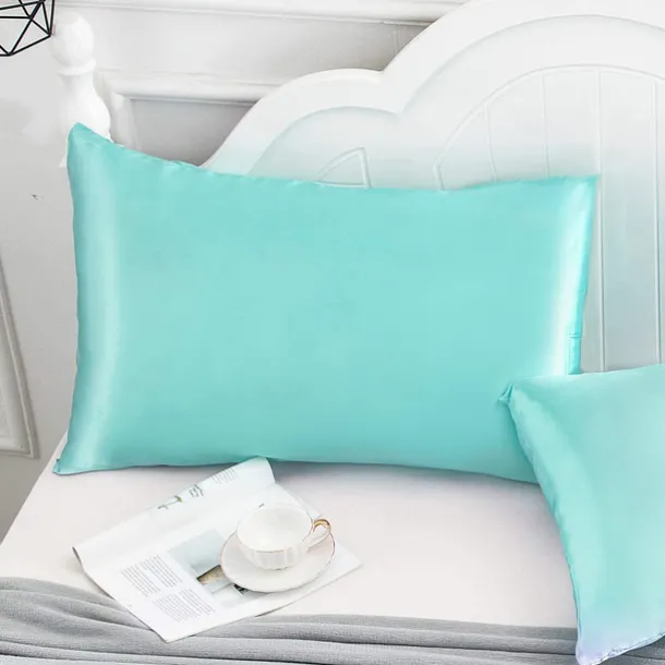 Satin Envelope Zipperless Pillowcase Simulated Silk Cold Feeling Pillowcase Pillow Cover