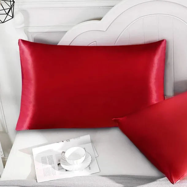 Satin Envelope Zipperless Pillowcase Simulated Silk Cold Feeling Pillowcase Pillow Cover