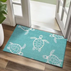 Sea Turtle Doormat Kitchen Mat Floor Mat Non-Slip Area Rug Oil Proof Rug Indoor Outdoor Mat Bedroom Decor Bathroom Mat Entrance Rug