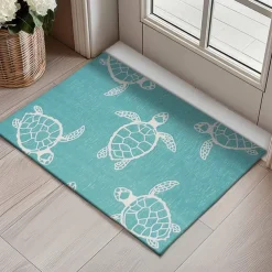 Sea Turtle Doormat Kitchen Mat Floor Mat Non-Slip Area Rug Oil Proof Rug Indoor Outdoor Mat Bedroom Decor Bathroom Mat Entrance Rug