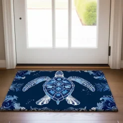 Sea Turtle Doormat Kitchen Mat Floor Mat Non-Slip Area Rug Oil Proof Rug Indoor Outdoor Mat Bedroom Decor Bathroom Mat Entrance Rug