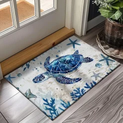 Sea Turtle Doormat Kitchen Mat Floor Mat Non-Slip Area Rug Oil Proof Rug Indoor Outdoor Mat Bedroom Decor Bathroom Mat Entrance Rug