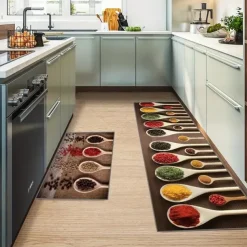 Seasoning Kitchen Mat Non-Slip Oil Proof Rug Indoor Outdoor Mat Bedroom Decor Bathroom Mat Entrance Rug Door Mat