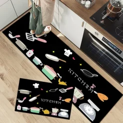 Seasoning Kitchen Mat Non-Slip Oil Proof Rug Indoor Outdoor Mat Bedroom Decor Bathroom Mat Entrance Rug Door Mat