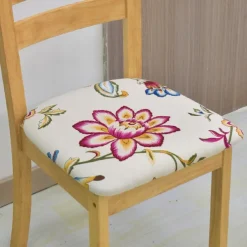 Seat Covers for Dining Room Stretch Boho Chair Slipcover Seat Covers Removable Washable Chair Protector Cushion Slipcovers for Dining, Office