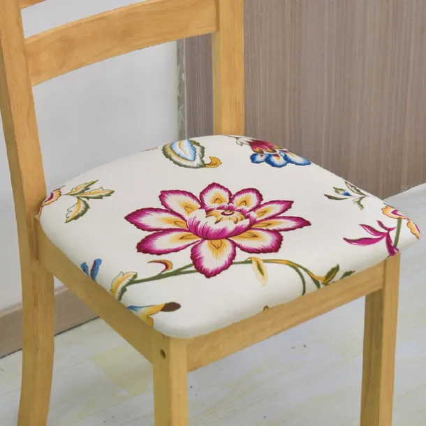 Seat Covers for Dining Room Stretch Boho Chair Slipcover Seat Covers Removable Washable Chair Protector Cushion Slipcovers for Dining, Office