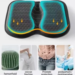 Seat Cushions Office Chair Pad,car Gel Seat Cushion for Back Pain Relief, Long Sitting for Computer Desk, Wheelchair with Non-Slip Cover