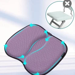 Seat Cushions Office Chair Pad,car Gel Seat Cushion for Back Pain Relief, Long Sitting for Computer Desk, Wheelchair with Non-Slip Cover