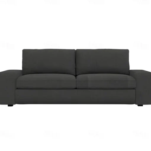 3-seat Sofa Cover Quilted 100% Cotton Slipcovers Solid Color KIVcover LITB PRIME cover