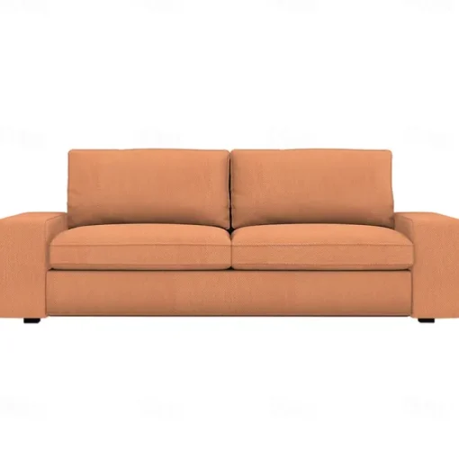 3-seat Sofa Cover Quilted 100% Cotton Slipcovers Solid Color KIVcover LITB PRIME cover