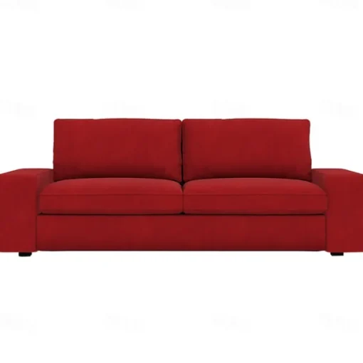 3-seat Sofa Cover Quilted 100% Cotton Slipcovers Solid Color KIVcover LITB PRIME cover