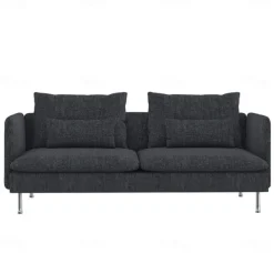 3-Seat Sofa Cover with Fine Linen Armrests Slipcovers Solid Color SODERcover LITB PRIME cover