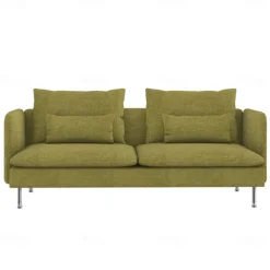 3-Seat Sofa Cover with Fine Linen Armrests Slipcovers Solid Color SODERcover LITB PRIME cover