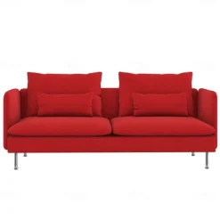 3-Seat Sofa Cover with Fine Linen Armrests Slipcovers Solid Color SODERcover LITB PRIME cover