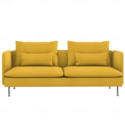 3-Seat Sofa Cover with Fine Linen Armrests Slipcovers Solid Color SODERcover LITB PRIME cover