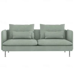 3-Seat Sofa Cover with Fine Linen Armrests Slipcovers Solid Color SODERcover LITB PRIME cover