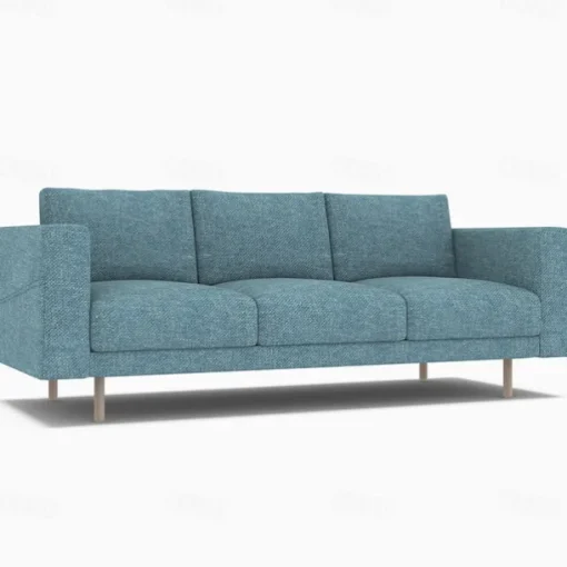 3-Seater Sofa Cover Solid Color Slipcovers NORSBcover LITB PRIME cover
