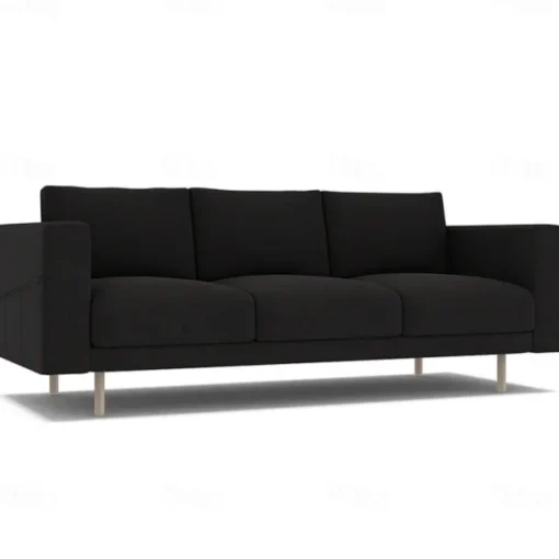 3-Seater Sofa Cover Solid Color Slipcovers NORSBcover LITB PRIME cover