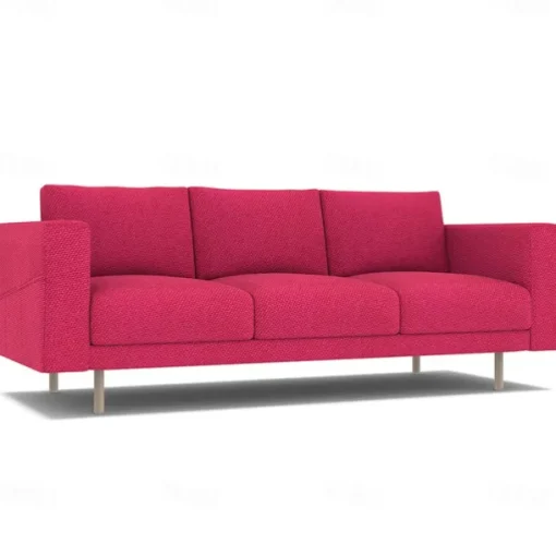 3-Seater Sofa Cover Solid Color Slipcovers NORSBcover LITB PRIME cover