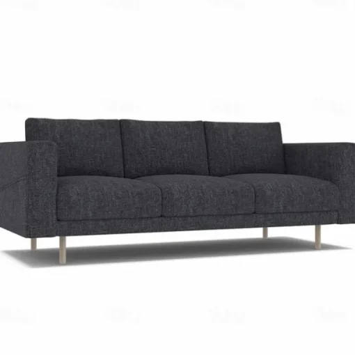3-Seater Sofa Cover Solid Color Slipcovers NORSBcover LITB PRIME cover
