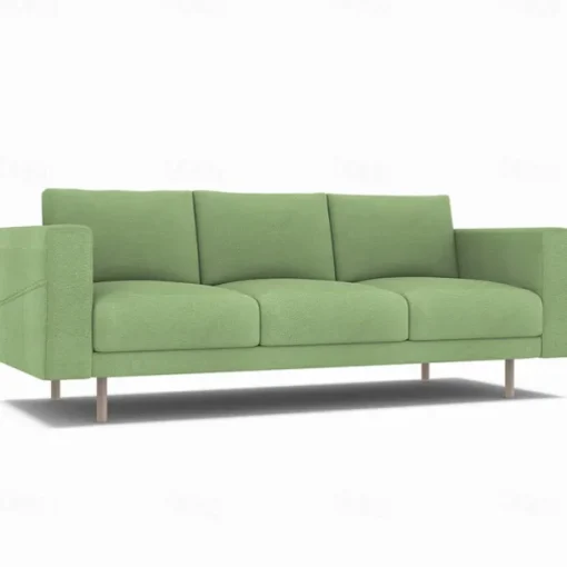 3-Seater Sofa Cover Solid Color Slipcovers NORSBcover LITB PRIME cover