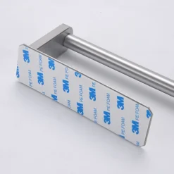 Self-adhesive Towel Holder,Toilet Paper Holder Wall Mounted,Stainless Steel Toilet Paper Roll Holder, Tissue Roll(Black/Chrome)