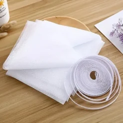 Self-Adhesive White Mosquito-Proof Window Screen/Diy Mosquito-Proof Window Screen/Screen Invisible Simple Screen With Velcro