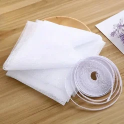 Self-Adhesive White Mosquito-Proof Window Screen/Diy Mosquito-Proof Window Screen/Screen Invisible Simple Screen With Velcro