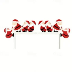 1set Festive Wooden Christmas Tree Decoration Props - 4 Styles for Table Door Frame and Corner - Santa Claus and Holiday Decor for Home and Room