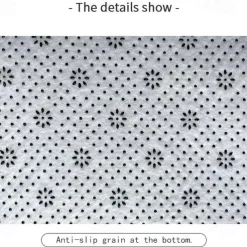 Set of 3 Pieces Bath Mat Non-slip Bathroom Rug, U Shaped Contour Rug & Toilet lid Cover, Marble Texture Bath mat, Non Slip & Soft Absorbent Polyester Carpet